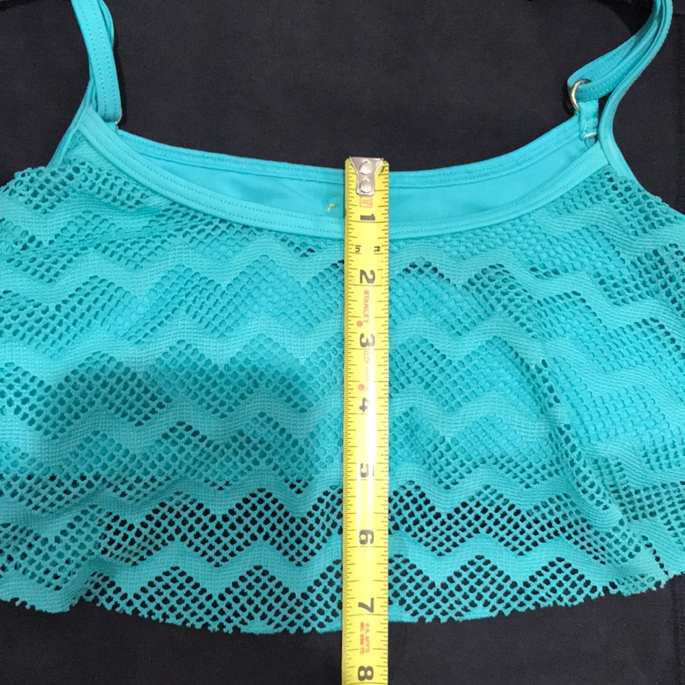 ‼️SOLD‼️ Roxy Seafoam Green Bathing Suit Crop Top - Picture 6 of 6